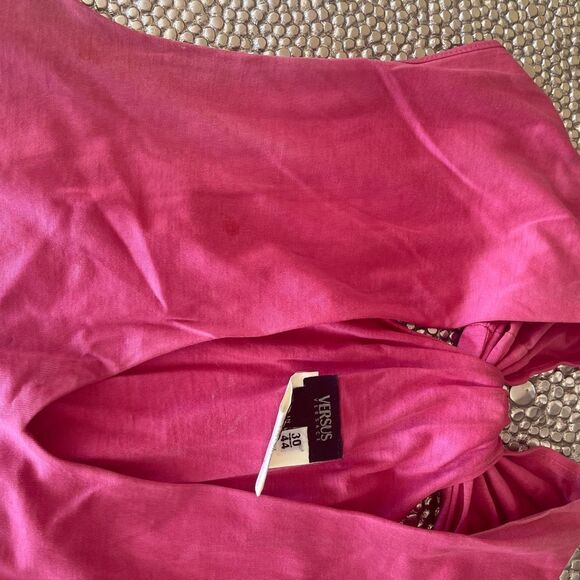VERSACE VERSUS Pink Embellished Women's Top 44 US (6-10) - Picture 7 of 15
